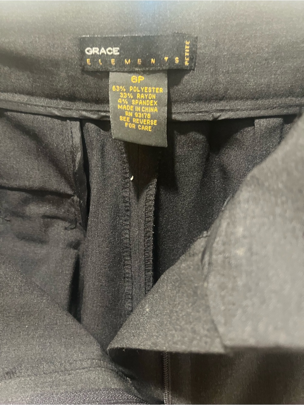 Grace Elements steel grey Petite Slacks- 
Petite 6P